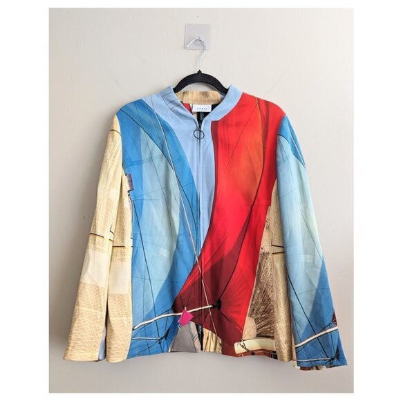 Akris Punto 'Main Sails' Print Bomber - Picture 5 of 13